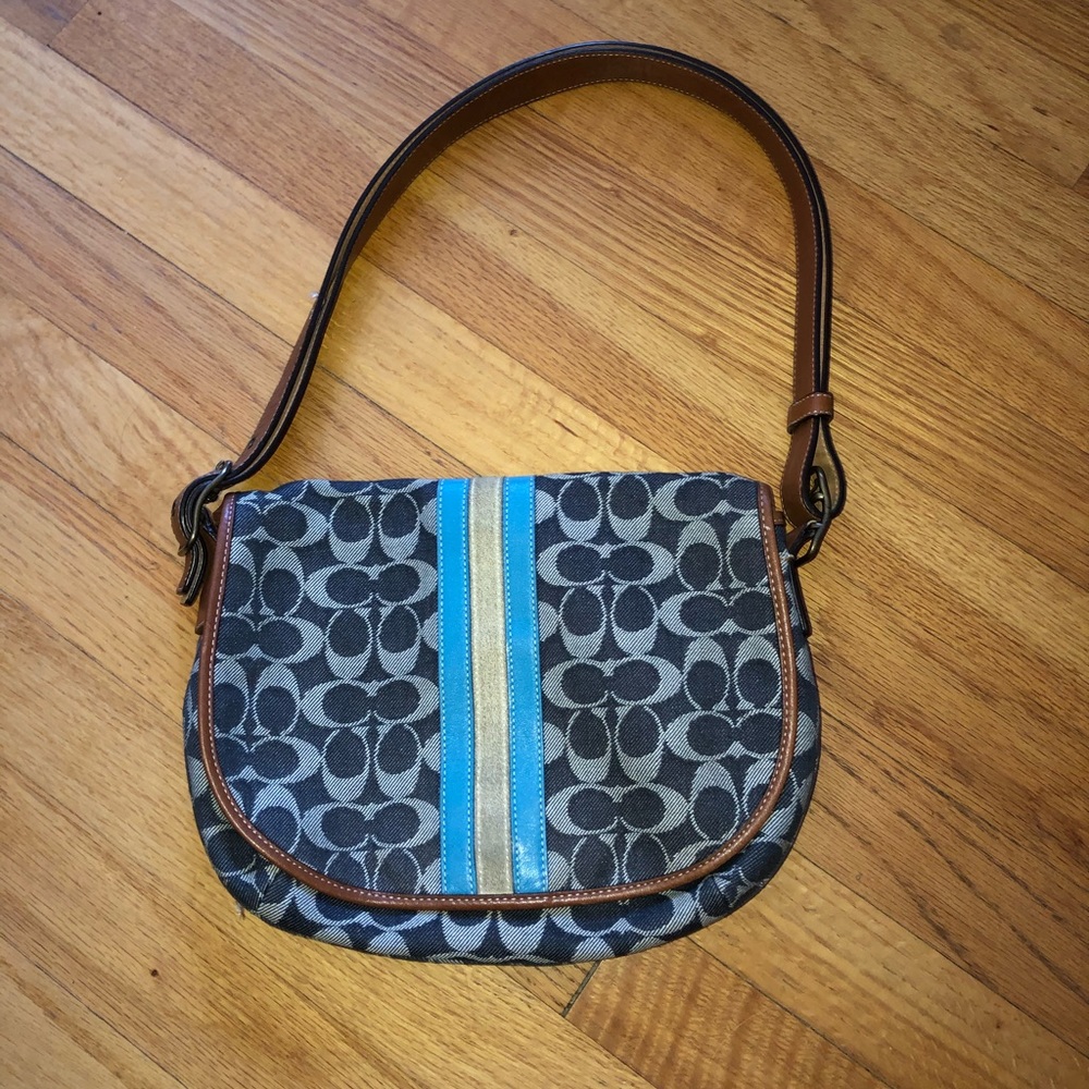 VINTAGE DENIM COACH BAG